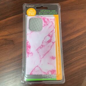 iPhone 13PRO Phone Case Pink Marble BarbieCore NWT